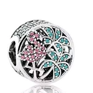 Pandora tropical Flamingo charm.